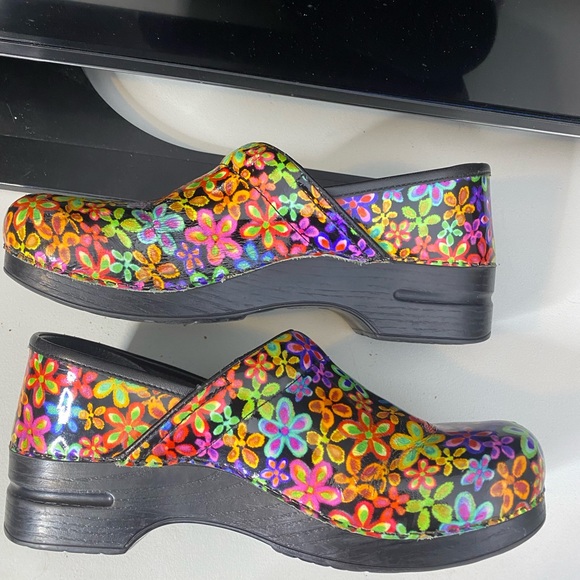 Dansko Limited Edition Professional - Flower Power' Clog Size 42 EUR 11.5-12 USA - Picture 4 of 9